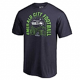 Men's Seahawks Navy 2018 NFL Playoffs Emerald City Football T-Shirt,baseball caps,new era cap wholesale,wholesale hats